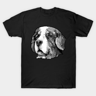 Black and White bernese mountain dog T-Shirt
